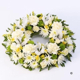 Mixed Yellow and Cream Wreath