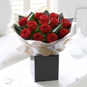 Hand Tied Bouquets of Red Roses