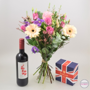 Flowers, Red Wine and Chocolates