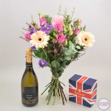 Flowers, Prosecco and Chocolates