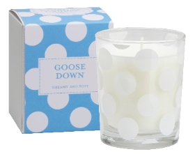 Goose Down Candle in a Glass