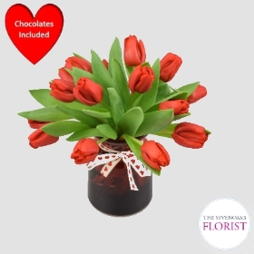 Valentine's Tulip Vase