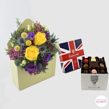 Envelope of Flowers with Chocolates